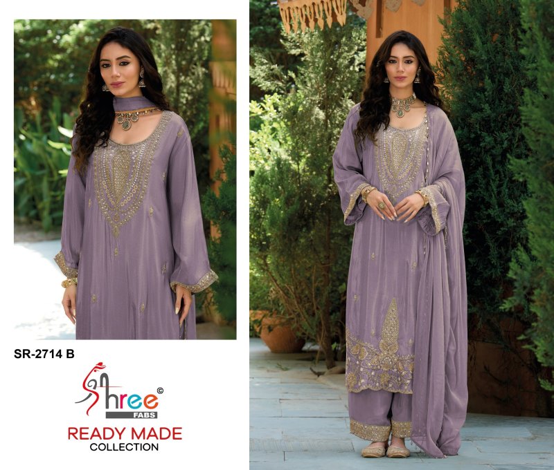 Sr 2714 A To D By Shree Viscose Muslin Pakistani Salwar Suits 